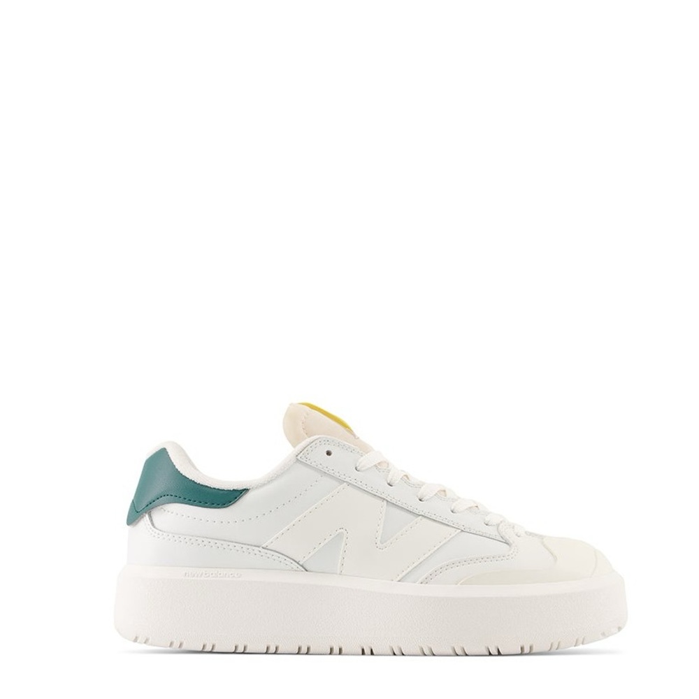 NEW BALANCE CT302 WHITE/VINTAGE TEAL/MAIZE size 8.5